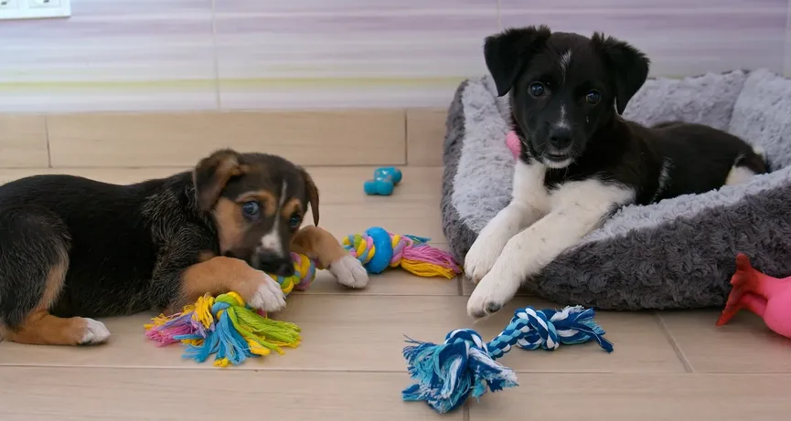 Verwaarloosd puppy die buiten werd vastgeketend krijgt een liefdevol thuis 5